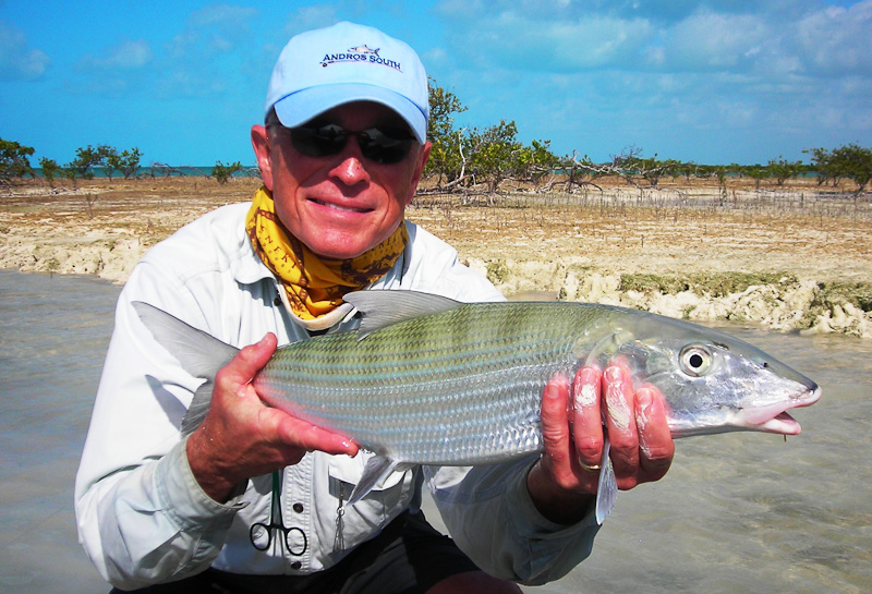 Big Bonefish Andros Island Winter Fishing