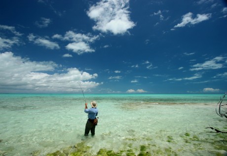 Wading on South Andros