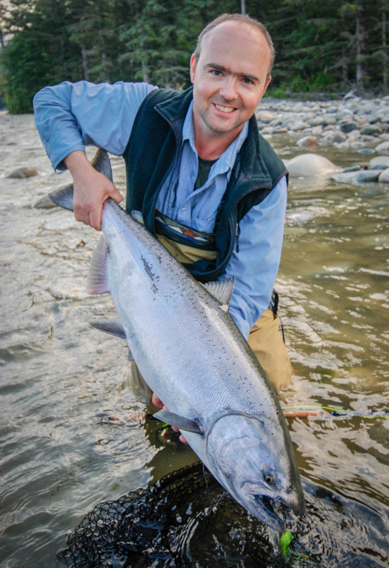 Chinook Salmon on the Dean River at BC West | Big King Salmon