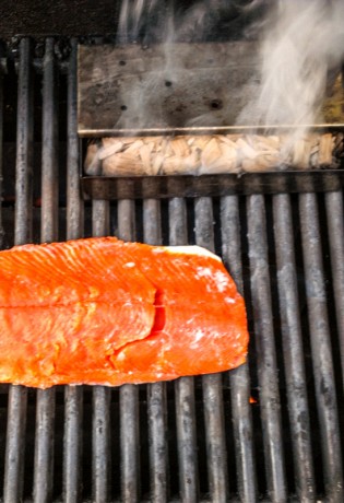 Grilled Smoked Salmon