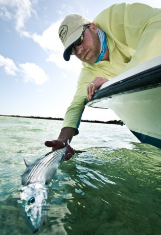 Bonefish Release by Louis Cahill Photography