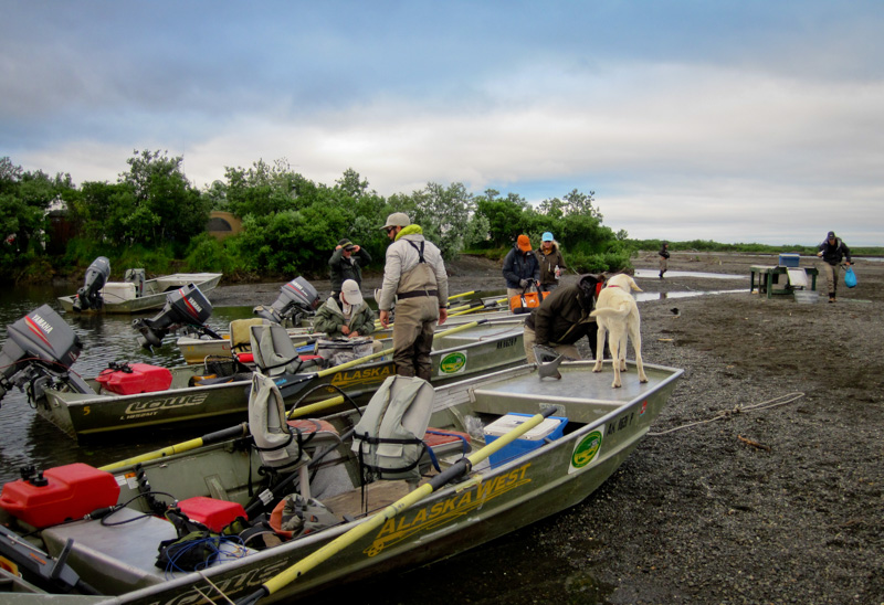 Boat Launch at Alaska West Fly Fishing Lodge in Alaska