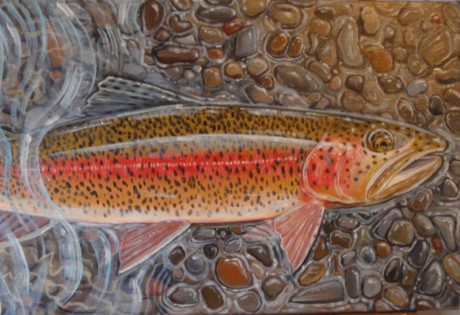 Rainbow Trout Painting by Ben West