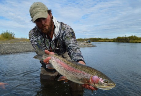 Fly Fishing for Trout at Alaska West