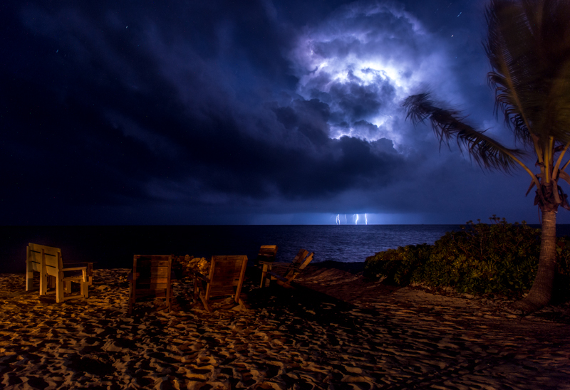 Electrical Storm | Photo of an Evening Lightning Storm at Andros South