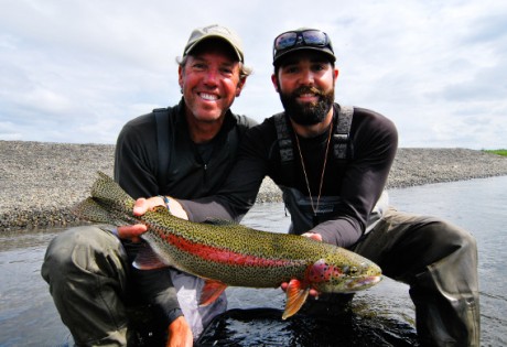 Fly Fishing for Leopard Rainbow Trout at Alaska West
