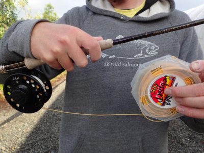 Spooling fly lines correctly