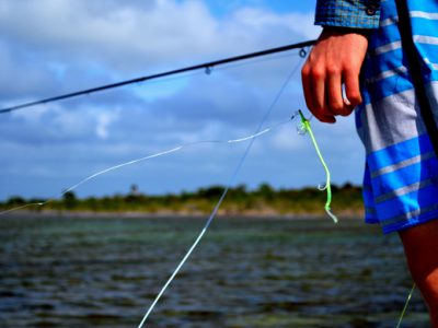 Fly fishing for Barracuda.
