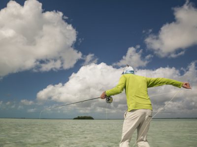 Setting the hook on bonefish by Hollis Bennett