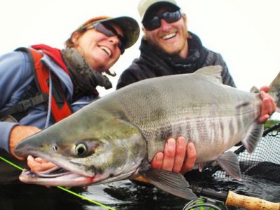 Swinging for Chum Salmon at Alaska West by Bruce Chard.