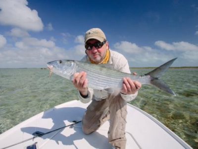 Big bonefish from Andros South Bonefish Lodge.