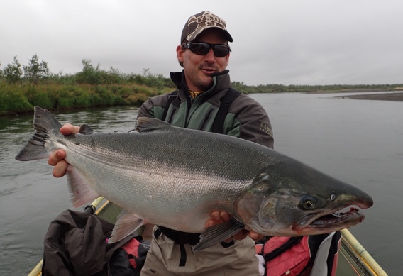 Now, That’s a Silver | Photo of a Big Silver Salmon from Alaska West