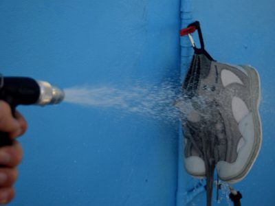 Rinse off your wading boots.