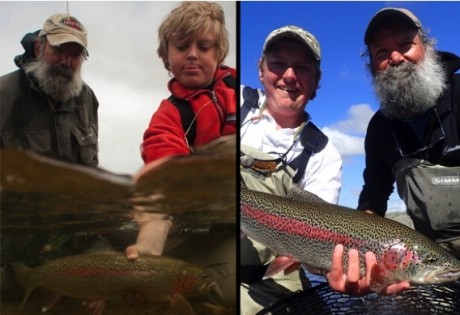 Fly fishing families at Alaska West.