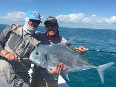 African pompano caught at Andros South.