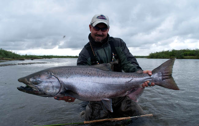 Fly Fishing for King Salmon | King Salmon Fishing Open at Alaska West