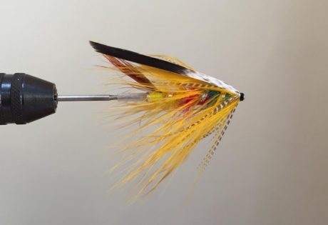 Tying Dee Style flies on tubes. How to tie the yellow eagle tube fly.