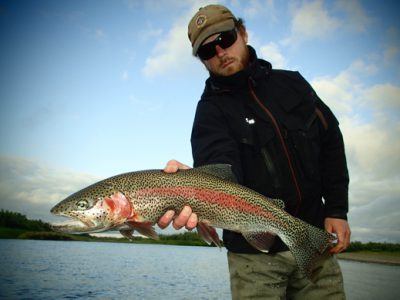 Nymphing rig for rainbow trout.