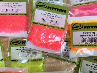 Tying Intruders with Funky Blob Fritz as Dubbing Balls.