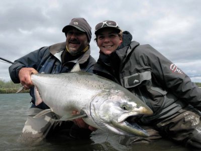 Spey fishing for king salmon.