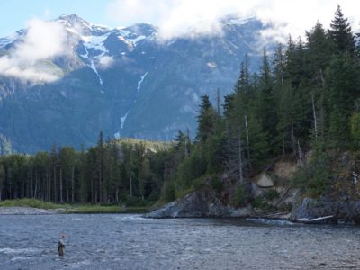 Fly fishing the Dean River