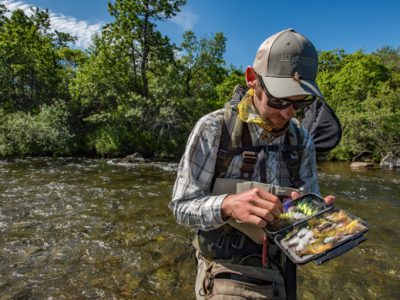 Rigging flies for Alaskan trout by Abe Blair.