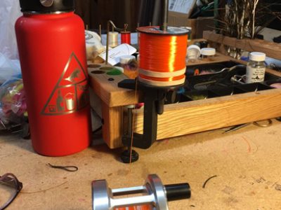 Rigging fly reels by yourself.