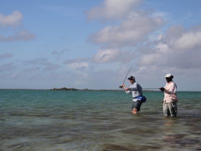 Tim Rajeff casting for bonefish at Andros South.