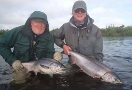 Spey fishing for king salmon at Alaska West