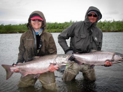 Double king salmon from Alaska West