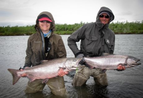 Double king salmon from Alaska West