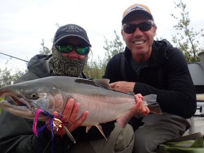 Silver salmon at Alaska West