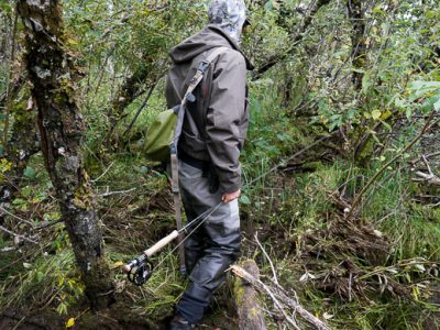 How to carry fly rods through the woods